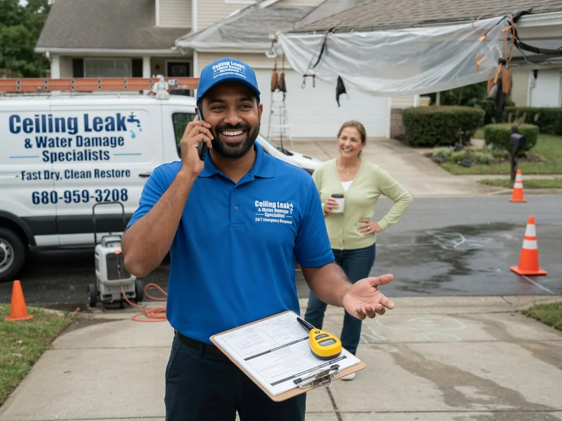 Ceiling Leak Cleanup Broken Arrow, OK FAQs